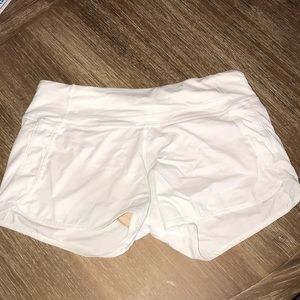Lululemon white shorts